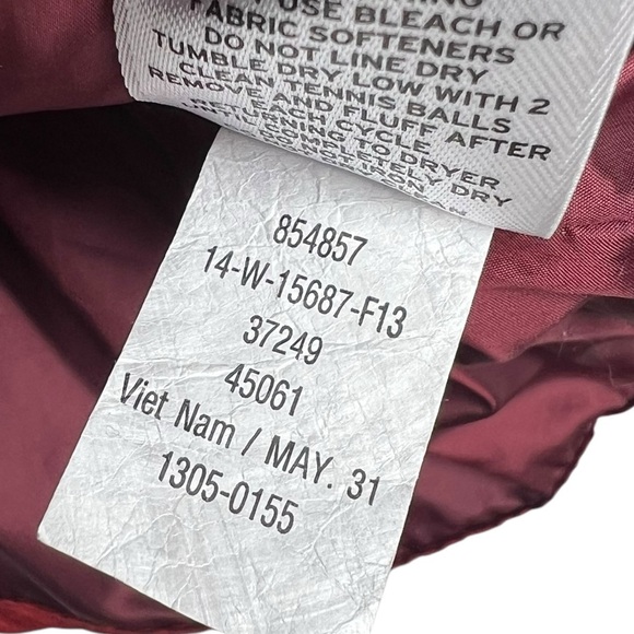 REI Women's Therum Down Filled Puffer Vest Orange Rust Red Size L - Picture 3 of 7